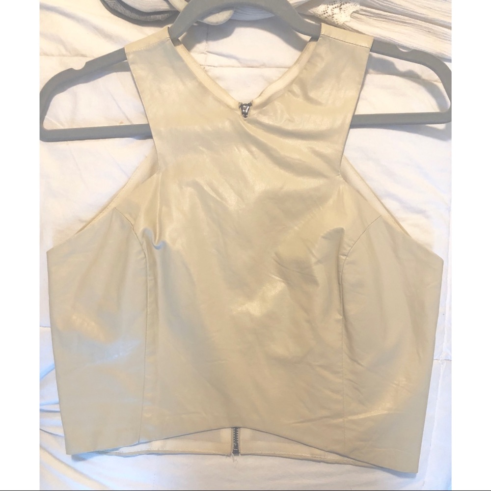 Boutique Leather Top!